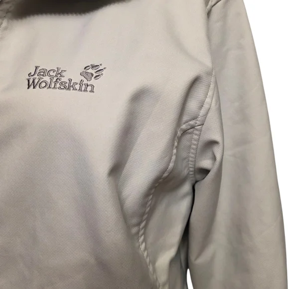 Jack Wolfskin Women's Light Gray Jacket Size L - Picture 3 of 13